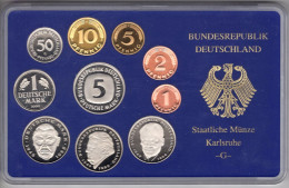 Germany Coin Set "G" 2000. Karlsruhe Millenium, Proof Sets - Ongebruikte Sets & Proefsets