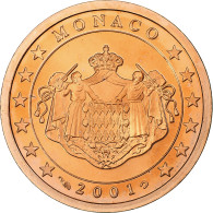 Monaco, Rainier III, 5 Euro Cent, Proof / BE, 2001, Paris, Cuivre Plaqué Acier - Mónaco