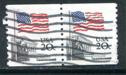 ETATS-UNIS- Y&T N°1372a)- Oblitéré En Paire - Used Stamps