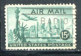 ETATS-UNIS- P.A Y&T N°37- Oblitéré - 2a. 1941-1960 Usados