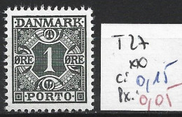 DANEMARK TAXE 27 ** Côte 0.15 € - Postage Due