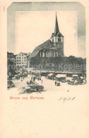 13790304 Herisau AR Kirche M. Markt Herisau AR - Altri & Non Classificati