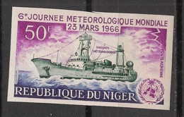 NIGER - 1966 - PA N°YT. 55 - Météo - Non Dentelé / Imperf. - Neuf Luxe ** / MNH / Postfrisch - Niger (1960-...)