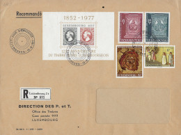 Luxembourg - Luxemburg  - Grande   Lettre    FDC   Recommandé   1977 - Revenue Stamps