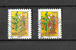 VARIETEE DE COULEUR AUTOADHESIF N° 344 ( Clair / Foncé)  OBLITERE - Used Stamps