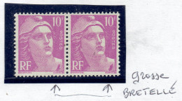 FRANCE VARIETES - N°811 XX - VARIETE GROSSE BRETELLE - TTB - Unused Stamps