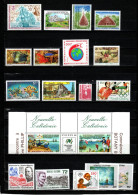 NOUVELLE CALEDONIE ANNEE 1988  COMPLETE 549/567 LUXE NEUF SANS CHARNIERE - Full Years