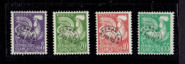 FRANCE PREO - SERIE N°119/122 - X - TTB - 1953-1960