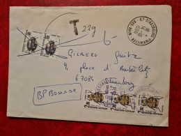 LETTRE 1986 STRASBOURG FINKWILLER   TIMBRES TAXE COLEOPTERES - Other & Unclassified