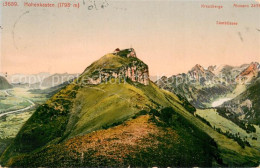 13757324 Hohenkasten Hoher Kasten 1799m IR Mit Kreuzberge Altmann Und Saembtisse - Altri & Non Classificati