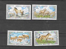 MONGOLIA  Nº 1421 AL 1425 - Donkeys