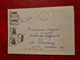 LETTRE 1986 LINGOLSHEIM  STRASBOURG    TIMBRES TAXE COLEOPTERES - Altri & Non Classificati