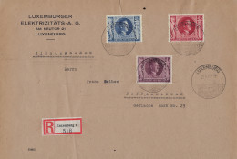 Luxembourg - Luxemburg  Occupation 2e Guerre Mondiale Lettre  Recommandé 1943 - Storia Postale