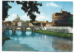 PONTE E CASTEL S. ANGELO / SAN'T ANGELO BRIDGE AND CASTLE.-  ROMA - ( ITALIA ) - Ponti