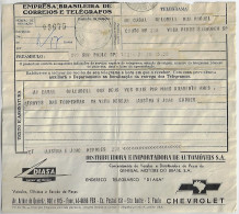 Brazil 1970 Telegram São Paulo Santo André Authorized Advertising DIASA Automobile Distributor & Importer Chevrolet Car - Briefe U. Dokumente