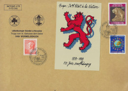 Luxembourg - Luxemburg  -  Lettre 1989 Scoutisme Lëtzebuerger Guiden A Scouten , Wormeldengen - Cartas & Documentos