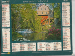 Calendrier-Almanach Des P.T.T 2011-Moulin A Eau, Tenessee-pont Des Oules -Département AIN-01-OBERTHUR - Big : 2001-...