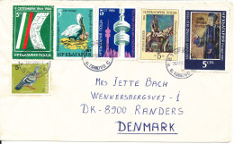 Bulgaria Cover Sent To Denmark 26-12-1985 With More Topic Stamps - Briefe U. Dokumente