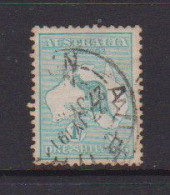 AUSTRALIA    1913    1/-  Blue  Green     Wmk  W2      USED - Usati