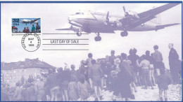 USA Card LAST DAY OF SALE 50th Anniversary Berlin Airlift Stamp Nuremberg Germany 4-5-1999 - Schmuck-FDC