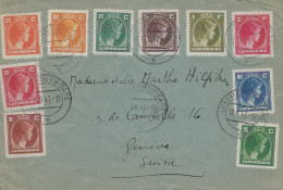 Luxembourg - Luxemburg  -  Lettre Vers La Suisse, Timbres Charlotte Profil1947 - Brieven En Documenten