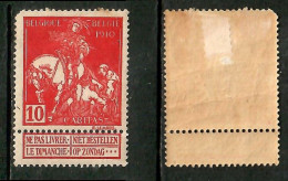 BELGIUM   Scott # B 4* MINT HINGED (CONDITION PER SCAN) (Stamp Scan # 1023-7) - 1910-1911 Caritas