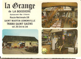 Saint Saens-saint Martin Osmonville- Restaurant La Grange- Cpm - Saint Saens