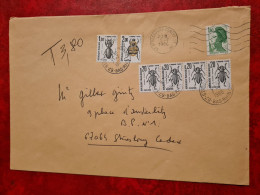 LETTRE 1986 STRASBOURG   CENTRE DE TRI TIMBRES TAXE COLEOPTERES - Andere & Zonder Classificatie