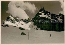 13716324 Saentis AR Schwebebahn Skifahrt Gegen Tierwies Bergwelt Appenzeller Alp - Altri & Non Classificati