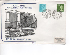 ROYAL MAIL TRAVELLING POST OFFICE - UP SPECIAL (EH) TPO COVER - Bahnwesen & Paketmarken
