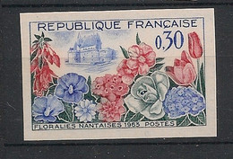 FRANCE - 1963 - N°YT. 1369a - Fleurs - Non Dentelé / Imperf. - Neuf Luxe ** / MNH / Postfrisch - 1961-1970