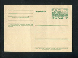 "SAARLAND" 1953, Postkarte Mi. P 41 ** (5228) - Interi Postali