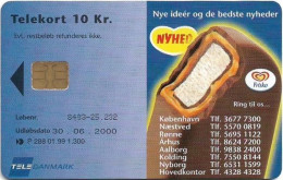 Denmark - Tele Danmark (chip) - Frisko Magnum - TDP288 - 06.2000, 1.300ex, 10kr, Used - Denmark