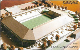 Germany - SV Waldhof Mannheim 07 E.V. Football Stadium - K 0061 - 03.1993, 6DM, 4.000ex, Mint - K-Series: Kundenserie