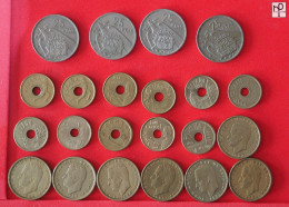 SPAIN  - LOT - 22 COINS - 2 SCANS  - (Nº57823) - Verzamelingen & Kavels