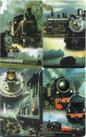 S. Africa - MTN - Classic Locomotives Complete Set Of 4 Cards, Chip SC8, 10.2002, 15R, Used - Südafrika