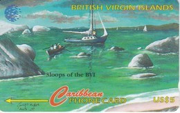 TARJETA DE VIRGIN ISLANDS DE UN VELERO  (SHIP)  193CBVF - Islas Virgenes