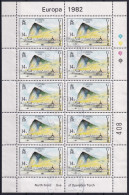 MiNr. 451 Gibraltar    1982, 11. Juni. Europa: Historische Ereignisse Kleinbogen Operation Torch (1943) - Gibraltar