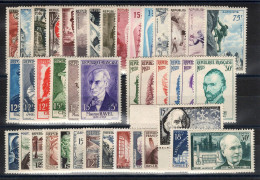 Année Complète 1956 N** MNH Luxe , YV 1050 à 1090 , 41 Timbres Cote 163 Euros - 1950-1959