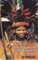 TARJETA DE SWAZILAND DE KING MSWATI III (REY) - Swasiland