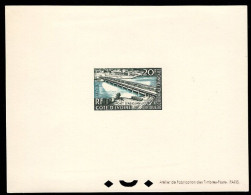 FRENCH WEST AFRICA(1958) Abidjan Bridge. Deluxe Sheet. Scott No 77, Yvert No 65. - Andere & Zonder Classificatie