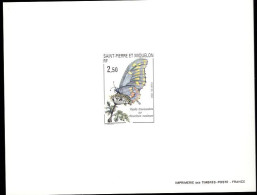 ST. PIERRE & MIQUELON(1991) Short-tailed Swallowtail (Papilio Brevicauda). Deluxe Sheet. Scott No 554. - Non Dentelés, épreuves & Variétés