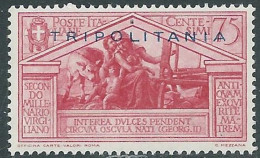 1930 TRIPOLITANIA VIRGILIO 75 CENT MNH ** - RA9-7 - Tripolitania