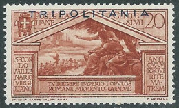 1930 TRIPOLITANIA VIRGILIO 20 CENT MNH ** - RA9-7 - Tripolitaine