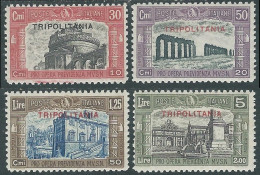 1929 TRIPOLITANIA MILIZIA 4 VALORI MH * - RA9-8 - Tripolitania