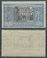 1924 TRIPOLITANIA MANZONI 1 LIRA MH * - RA15 - Tripolitaine