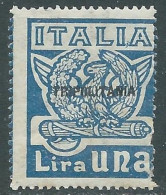 1923 TRIPOLITANIA MARCIA SU ROMA 1 LIRA MNH ** - RA15-4 - Tripolitania