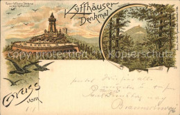 42437890 Kyffhaeuserdenkmal Kaiser Wilhelm Denkmal Kuenstlerkarte Kyffhaeuserden - Bad Frankenhausen