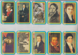USA CLASSIC MUSIC COMPOSER LUDWIG VAN BEETHOVEN SET OF 10 CARDS - Musica