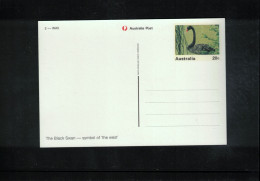 Australia Black Swan Interesting Postal Stationery Postcard - Cisnes